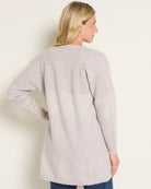 Sandstone $|& SEAS Emma Drop Sleeve Cardigan - SOF Back