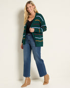 Pine Multi Stripe $|& SEAS Olivia Pocket Cardigan - UGC On Fig
