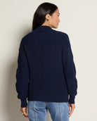 Storm Indigo $|& SEAS Kimmy Double Breasted Cardigan - SOF Back
