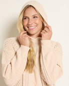 Almond $|& Herizon Traverse Cable Knit Hoodie - SOF Full Front