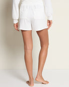 Ivory $|& Bobeau Brushed Poly Rayon Jersey Patch Pocket Shorts - SOF Back