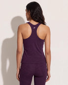 Plum Heather $|& Interval Flowheather Harper High Hip Tank - SOF Back