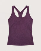 Plum Heather $|& Interval Flowheather Harper High Hip Tank - Hanger Detail