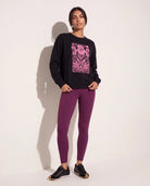Black $|& Interval Lily Graphic Sweatshirt - UGC On Fig