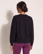 Black $|& Interval Lily Graphic Sweatshirt - SOF Back
