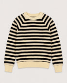 Ivory Black Stripe $|& SEAS Brisa Raglan Striped Long Sleeve Top - Hanger Detail