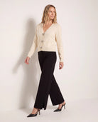 Cream $|& SEAS Carla Cardigan - VOF Front