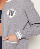 Heather Grey $|& Interval Off Duty "Alpine Social" Sweater Jacket - SOF Detail