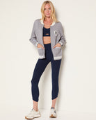Heather Grey $|& Interval Off Duty "Alpine Social" Sweater Jacket - SOF Full Front