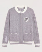 Heather Grey $|& Interval Off Duty "Alpine Social" Sweater Jacket - Hanger Back