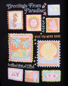Black $|& SEAS Ryder "Greetings From Paradise" Graphic Hoodie - SOF Back