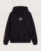 Black $|& SEAS Ryder "Greetings From Paradise" Graphic Hoodie - Hanger Detail