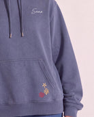 Indigo Haze $|& SEAS Ryder "Tide Tripper" Graphic Hoodie - SOF Full Front