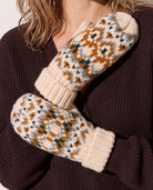 Ivory Multi $|& Panache Apparel FairIsle Mittens - SOF Front