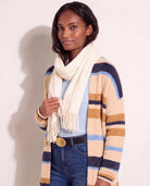 Ivory $|& Fame Accessories Solid Scarf - SOF Full Front