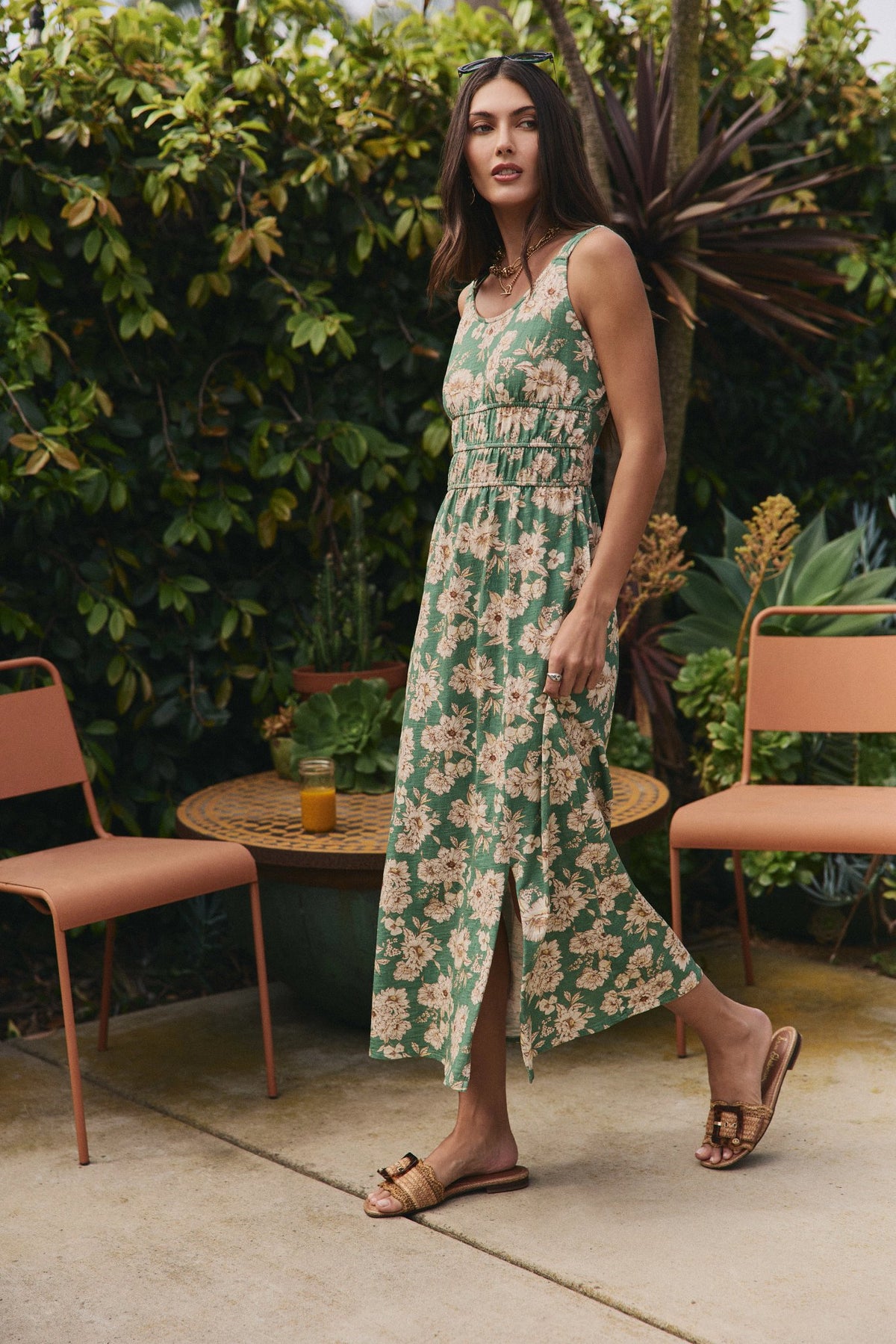 Marlowe Printed Midi Dress in Kalamata